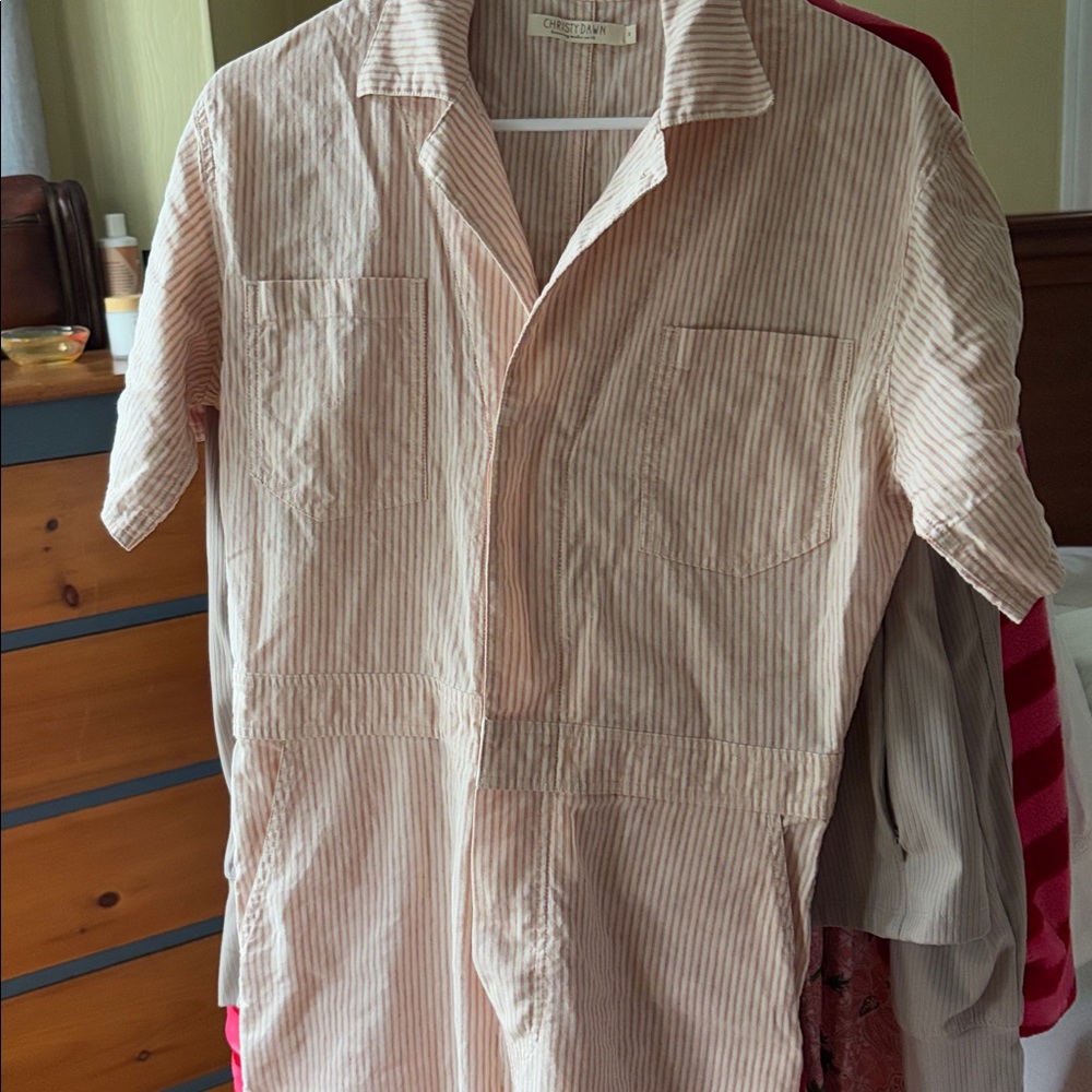 Christy Dawn Red and White Striped Garment